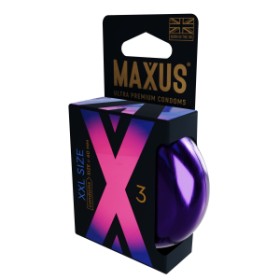 Презервативы гладкие увеличенные MAXUS XXL X-Edition №3