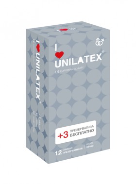 Презервативы Unilatex Dotted 12+3 шт в подарок