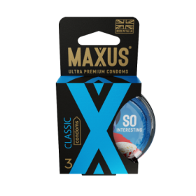 ПРЕЗЕРВАТИВЫ MAXUS CLASSIC № 3 X-EDITION (гладкие классические) в кейсе